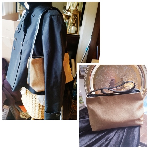 Maxx New York Handbags - MAXX NY Fabric & Leather Shoulder Bag NWOT